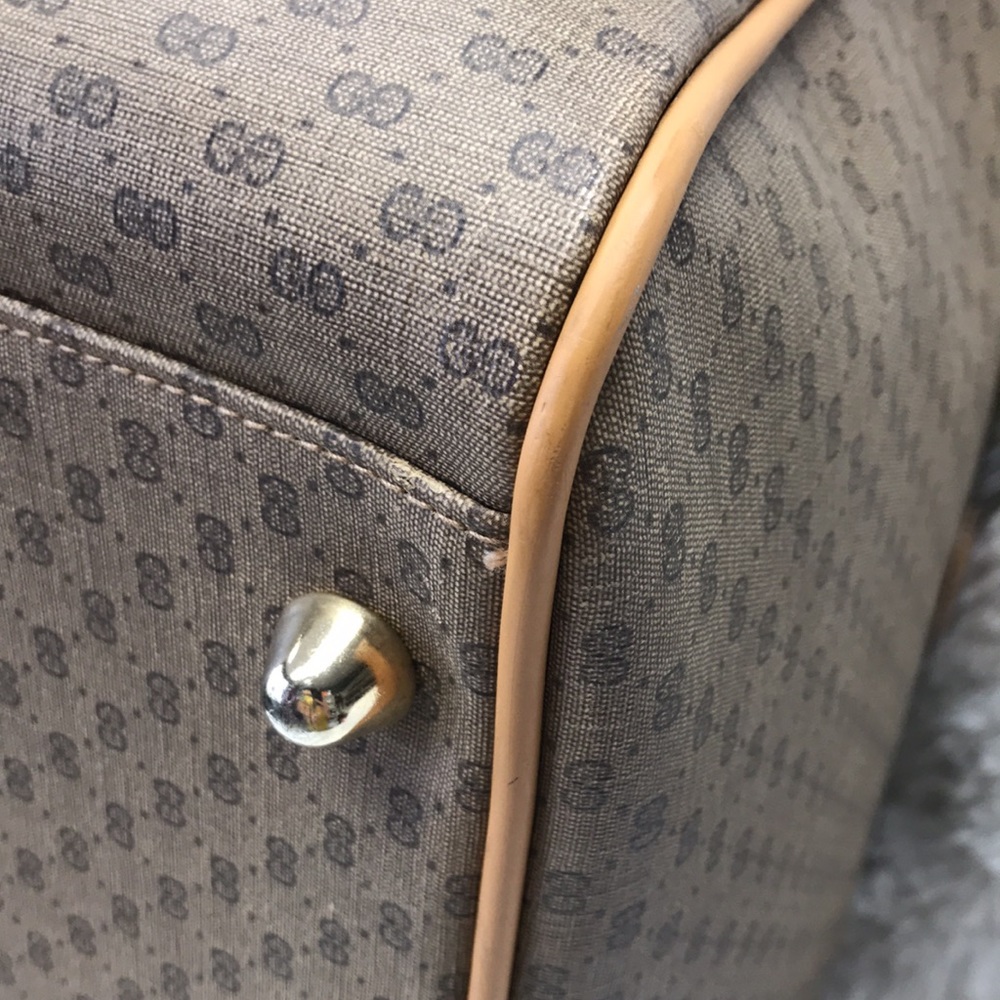 GUCCI DUFFLE TRAVEL BAG  WEEKENDER VINTAGE SHERRY - Picture 4 of 16